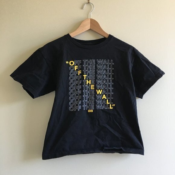 VANS Off The Wall Kids Crew Neck Graphic TEE - Picture 1 of 3